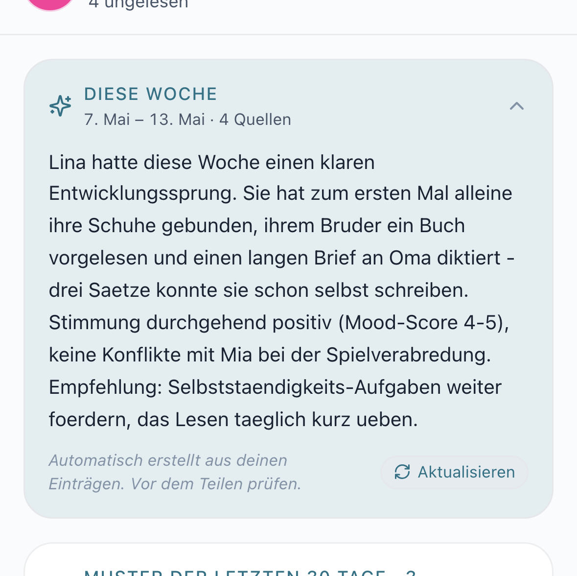 KI-Wochenrecap fasst Highlights, Lowlights und Stimmung automatisch zusammen